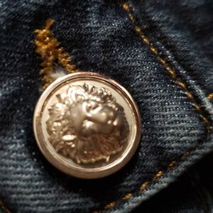 Versace Jeans Couture Regular Fit 5 Pocket Dark Wash Blue Denim Waist 34 EUC